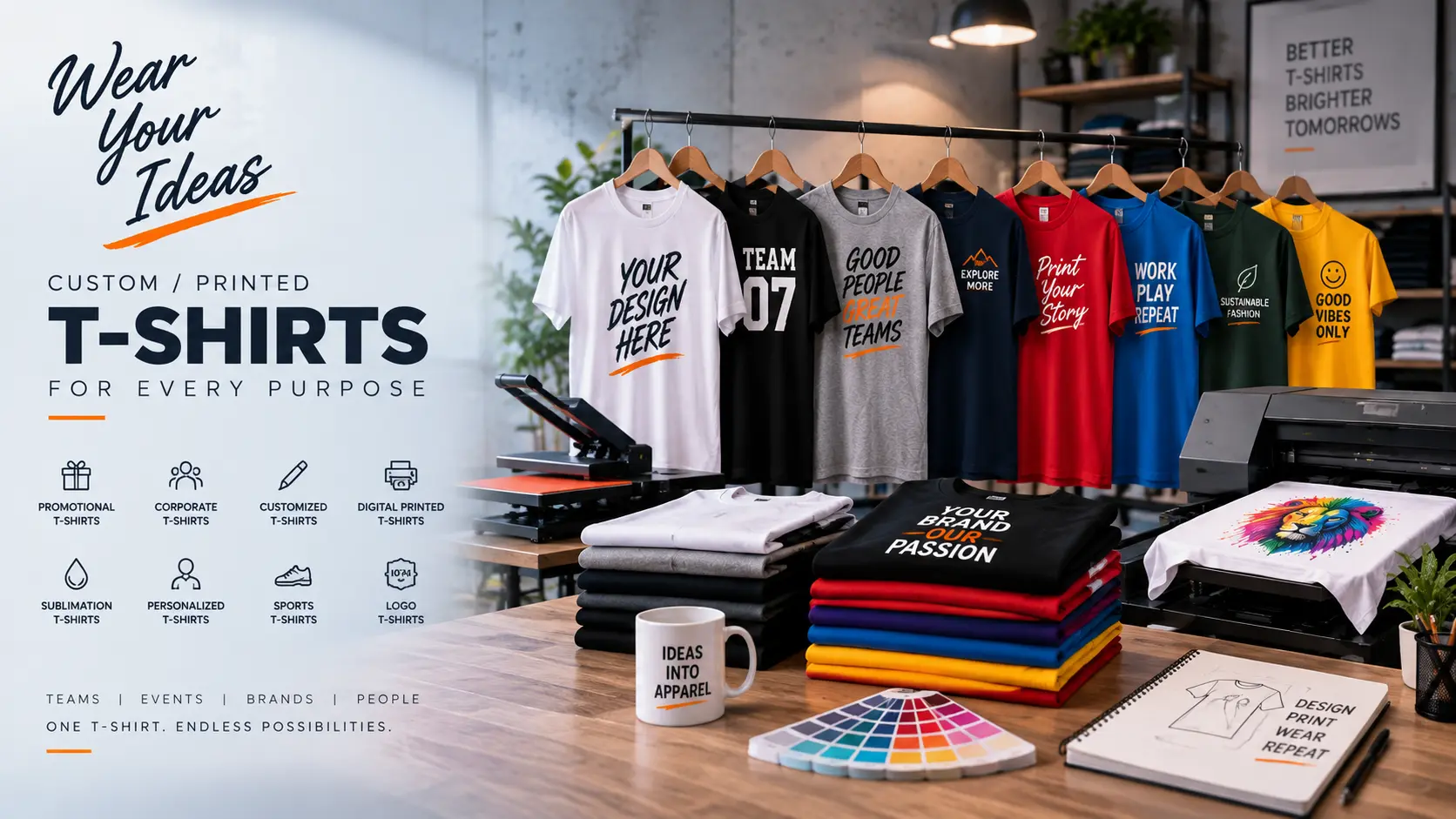 Custom and printed T-Shirts by Praume Lifestyle